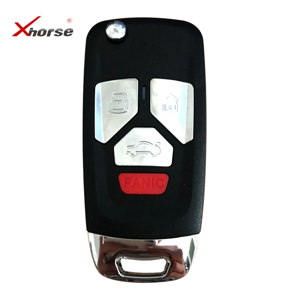 

10 шт./лот Xhorse XKAU02EN проводной дистанционный ключ для Audi Тип 3 кнопки с паникой