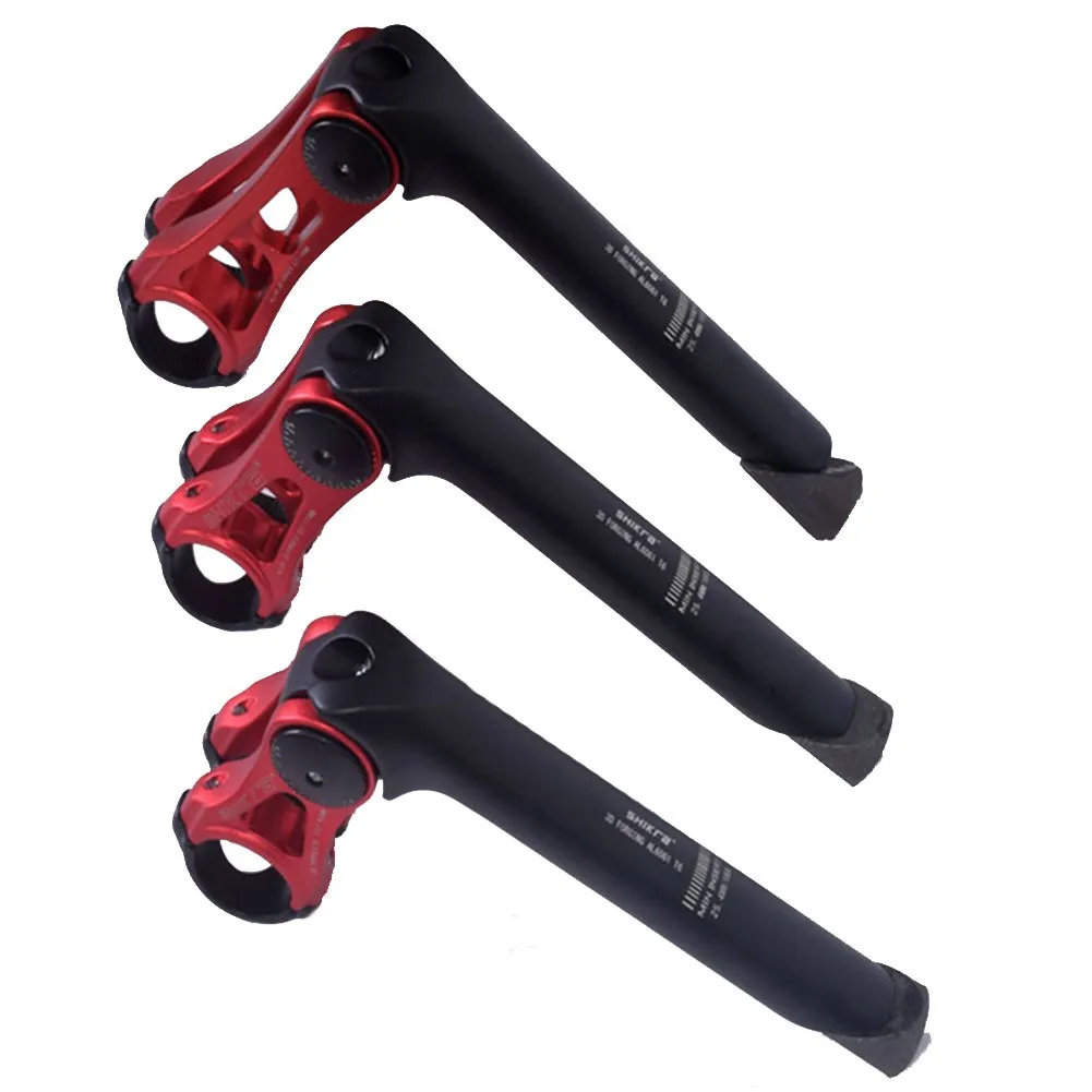

Adjustable Angle Bicycle Stem Riser For 25.4/31.8 Mm MTB Road Bike Handlebar Stem 60/80/110mm Cycling Bar Rise Extender Parts