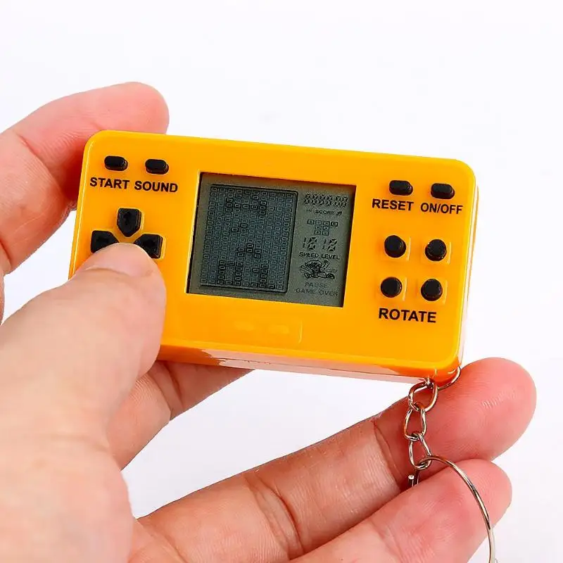 Ретро ностальгическая ЖК Консоль брелок ручной игровой плеер для подарка