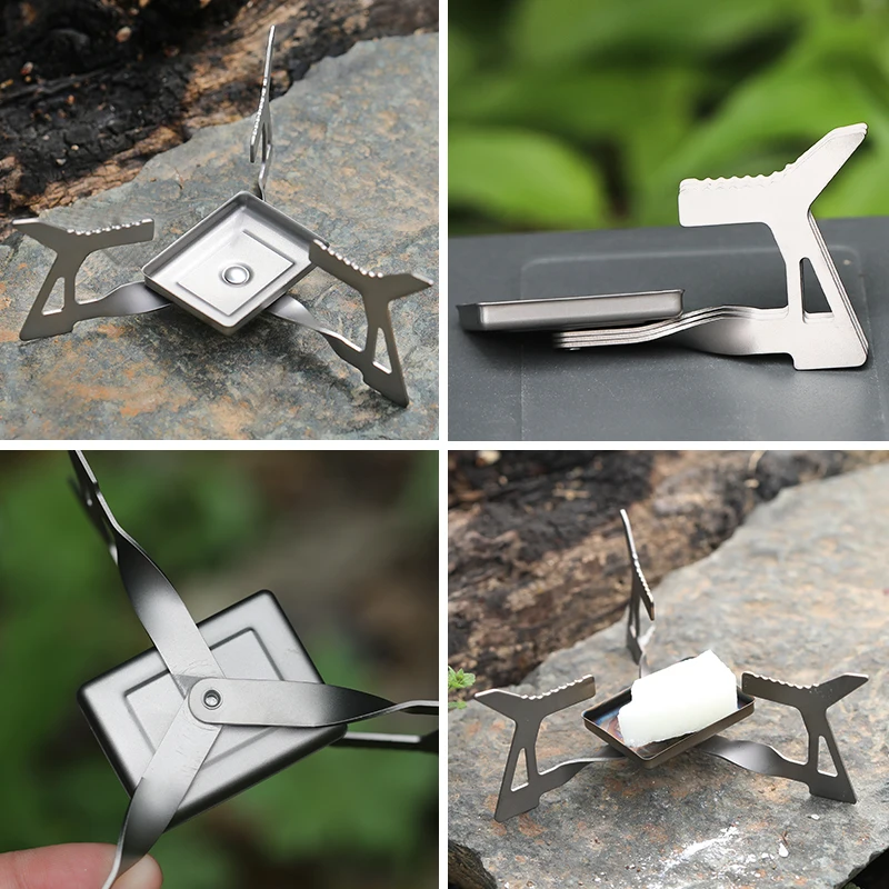 Портативная посуда из чистого титана для кемпинга пикника подвесная и вилка