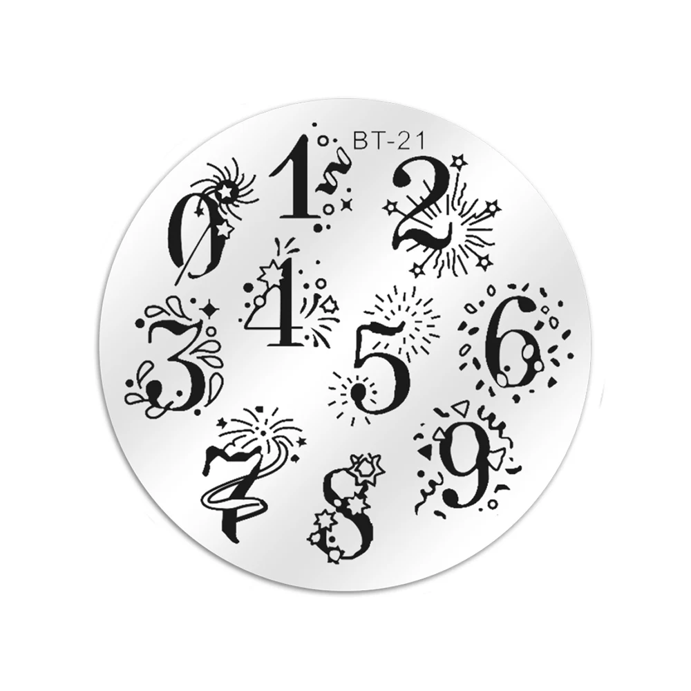 Пластины для стемпинга ногтей Biutee прямоугольные креативные шаблоны дизайна с