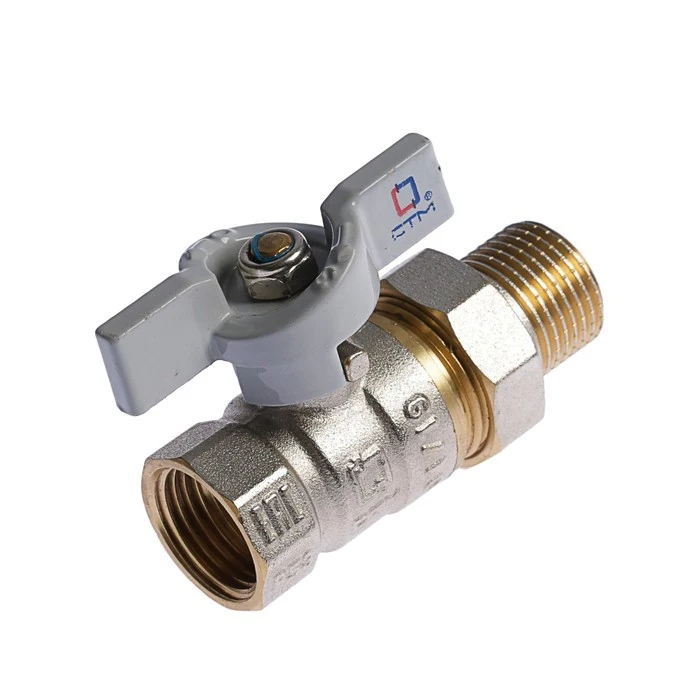 Кран шаровой СТМ СТАНДАРТ с американкой бабочка