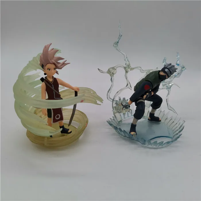 

BANDAI Naruto Action Figure Kakashi Haruno Sakura Scene Gacha Ex Cashapou Nirvana Genuine Model Toy