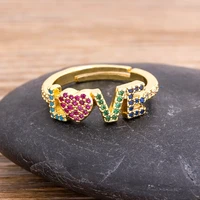 nidin new adjustable gold color romantic love rings for women female popular cute ring fine wedding anniversary gifts wholesale