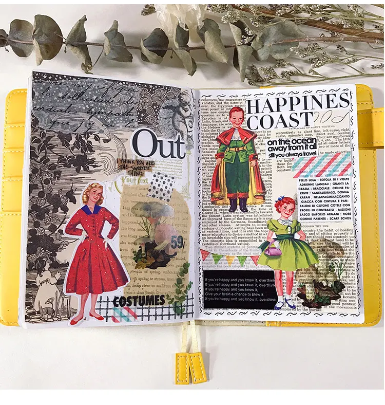 35 шт. в стиле ретро бумажные куклы милые наклейки с картинками принцесс для