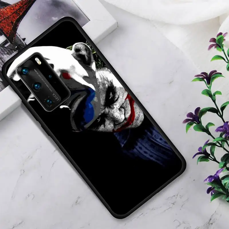 

Black Joker Phone Case For Huawei Nova 2 3 4 5 7 Plus E Pro Se Y5 Y6p Y7 Y8 Y9 Y10s Plus Fundas Cover