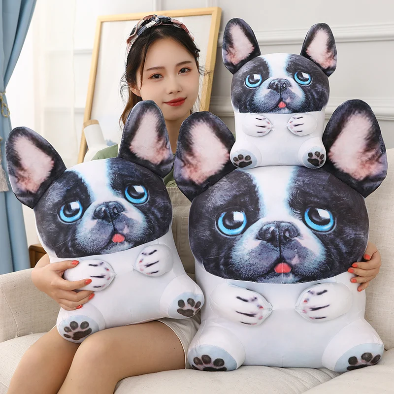 

30/45CM Simulation Bulldog Plush Toy Soft Stuffed Puppy Animal Doll Sofa Pillow Cushion For Kids Boys Birthday Christmas Gift