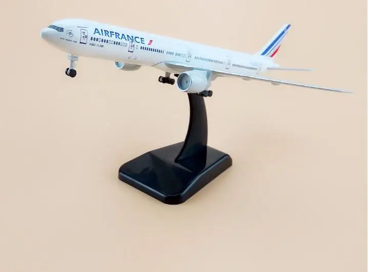 45 см Смола воздуха Франция авиалиний B777 металлическая модель самолета Модель Boeing