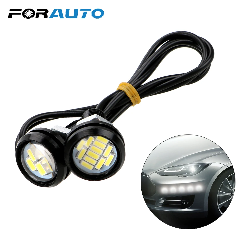 FORAUTO 2 шт. автомобиль орлиный глаз светодиодный светильник 23 мм 12SMD DC12V 5 Вт белый Moto