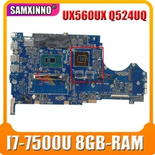 60NB0C20-MB7110 For ASUS UX560U UX560UX Q524UQ Laptop Motherboard REV.2.0 W/ I7-7500U 8GB-RAM N16S-GT1-KA-A2 100% Tested Working