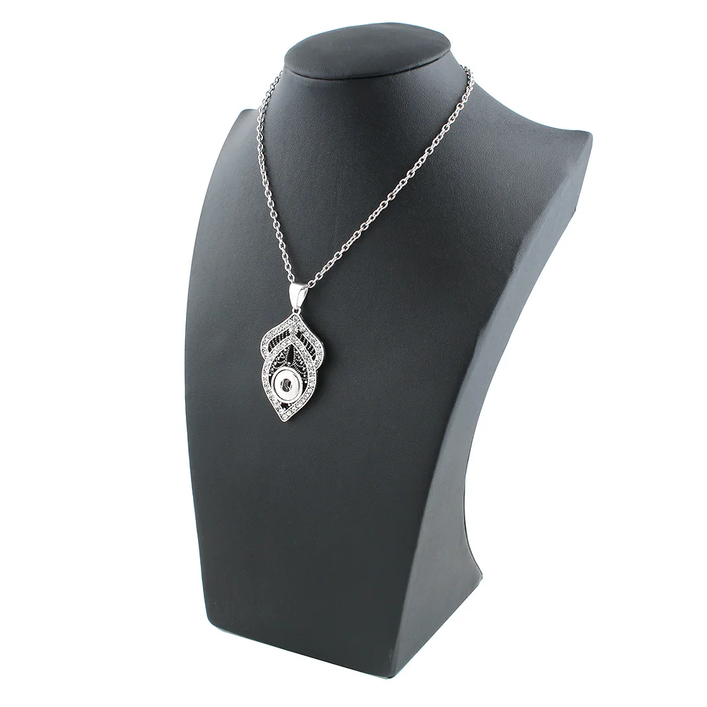 New Snap Jewelry Metal Crystal Pendant Necklaces Fit DIY 12MM Buttons Wholesale Women ZG094 | Украшения и аксессуары