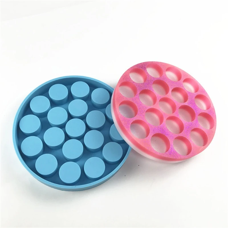 T84B 2 Pieces Silicone Mould for Lipstick Storage Box to Store Lipstick Conveniently