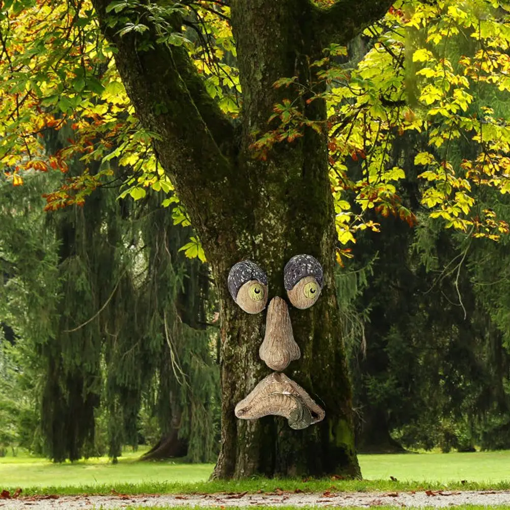 Новое украшение для лица с изображением дерева двора искусство 3D работы живые