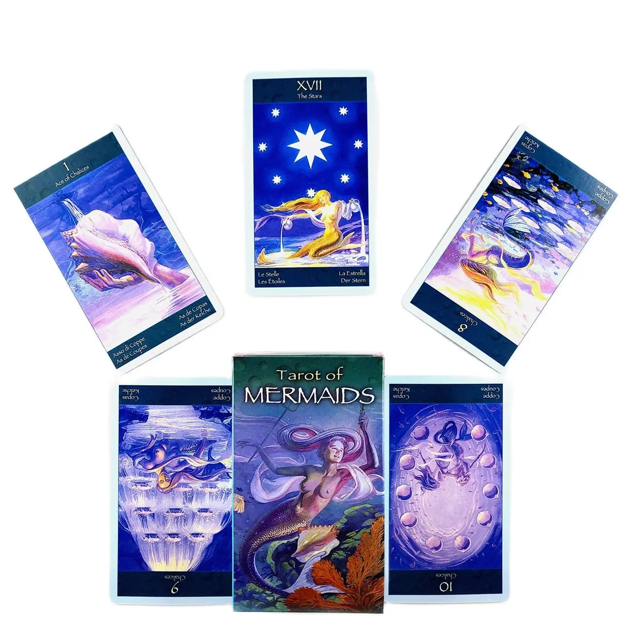 

New High Quality Tarot of Mermaids Cards Fortune Guidance Telling Divination Deck Board Game With PDF Guidebook For Friend Game