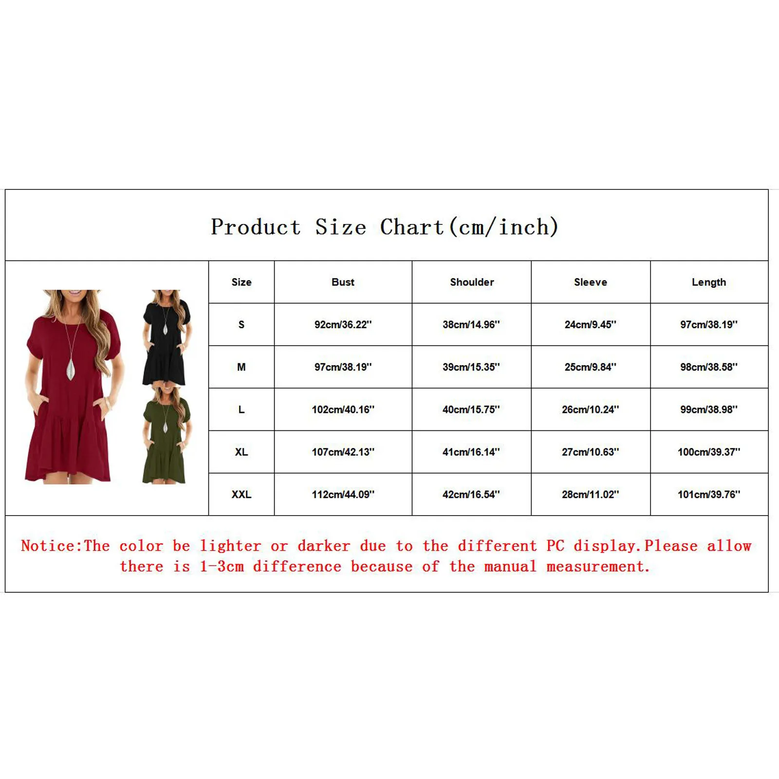 

2021 Women's Summer Casual Swing T-Shirt Dresses Short Sleeve Beach Cover Up With Pockets Plus Size Loose O-neck T-shirt Dress