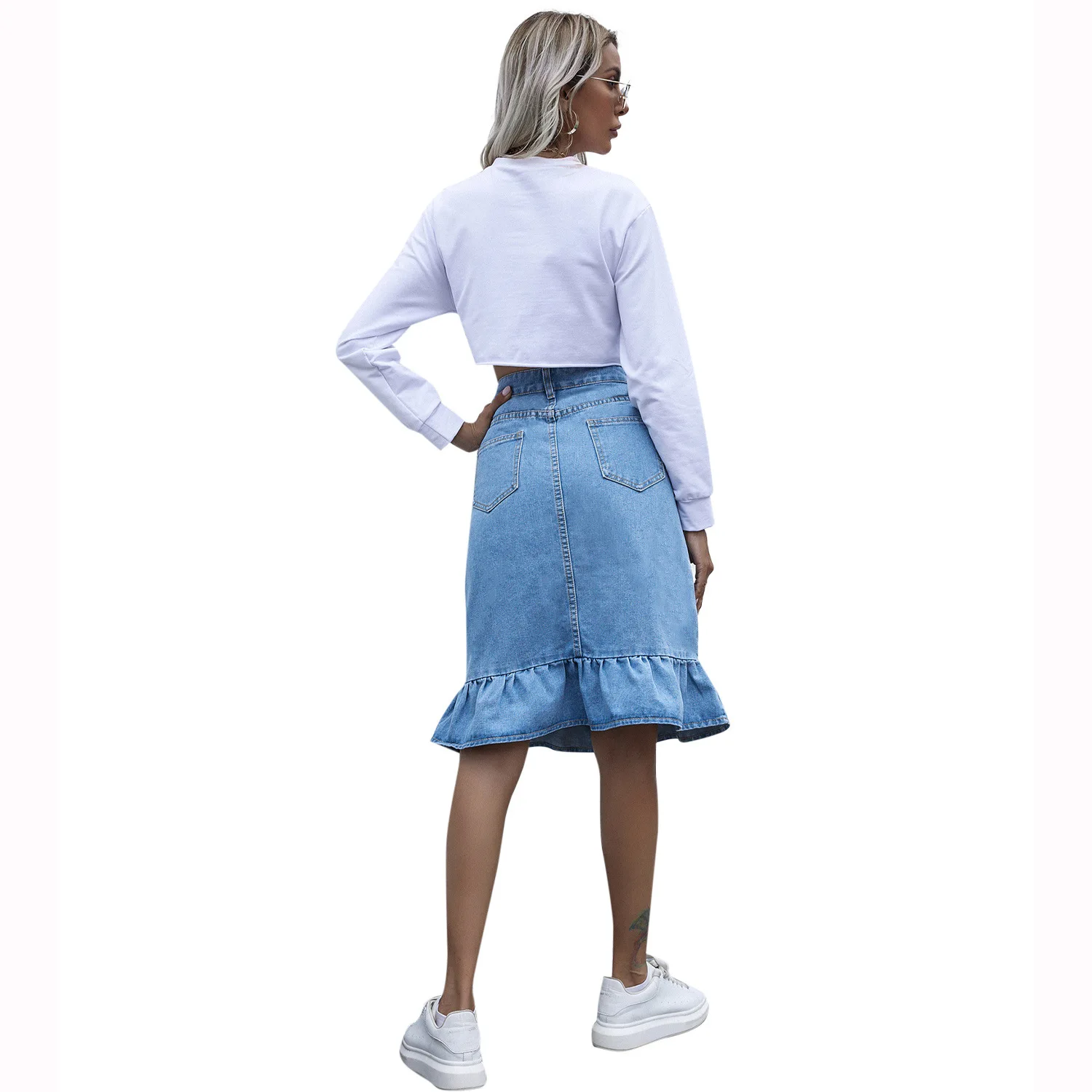 

summer fashion women's skirt plaid denim zaraing female 2021 y2k mini high waist gothic fairy yarn a-line skirt