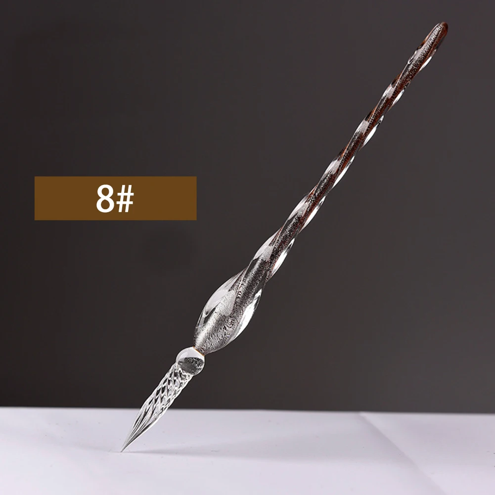 Стеклянная авторучка для авторучек гелевые ручки с кристаллами знак Dip ремесло