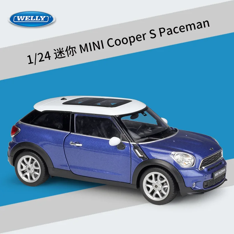 Модель автомобиля WELLY Classic литой под давлением масштаб 1:24 модель BMW MINI Cooper S Paceman