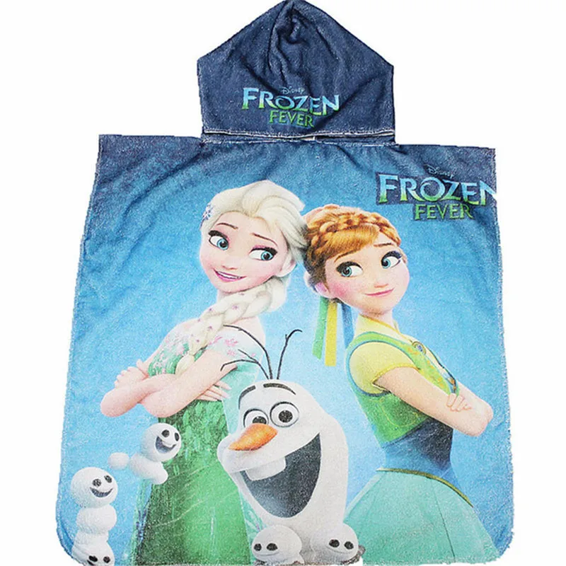 

Disney frozen elsa anna sofia Princess bath towel McQueen Cars Spiderman Children Cartoon Bath Towel Baby Boy Girl Soft Towel