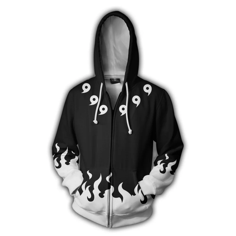 Горячая аниме Наруто Akatsuki костюмы Хокаге Наруто Узумаки Косплей Наруто толстовки куртки 3D напечатанные на молнии толстовки кофты