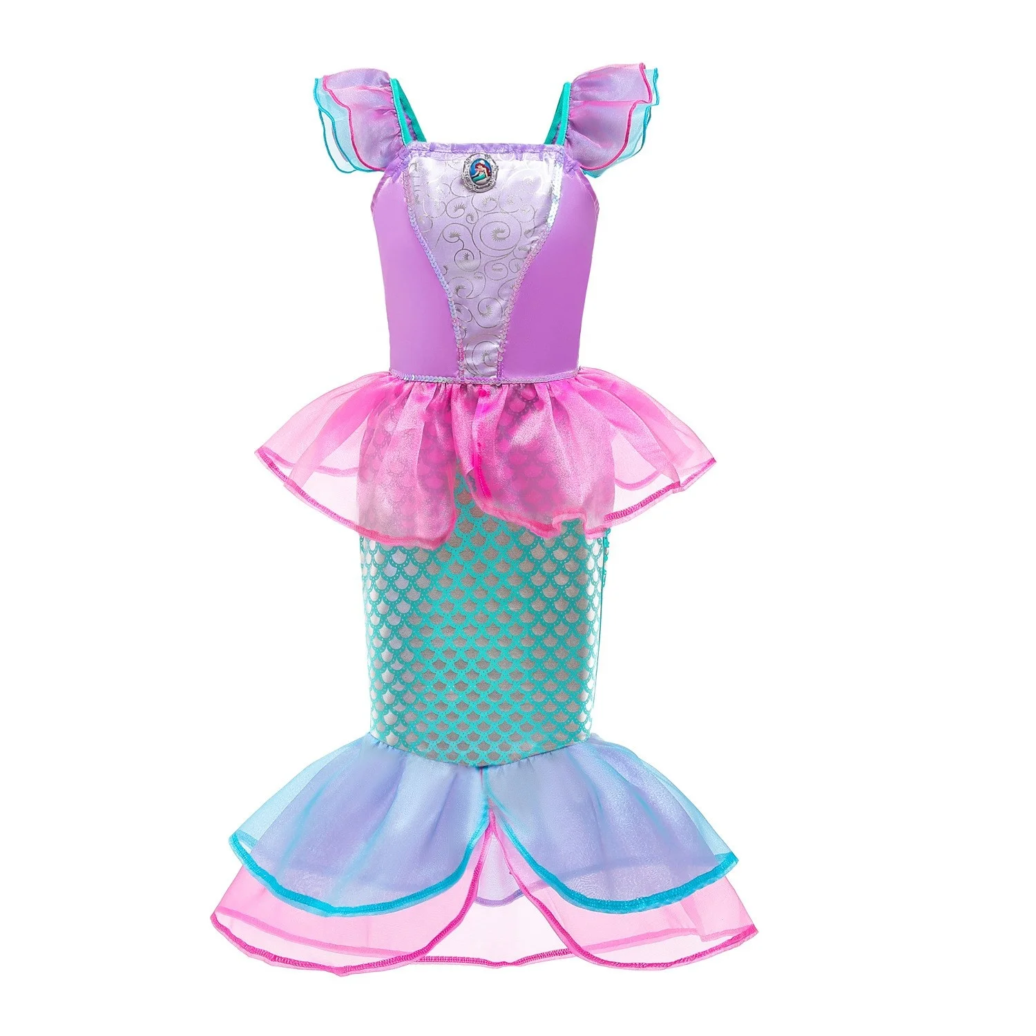 

Children's Mermaid Princess Dress Fishtail Skirt Children Shirt Girls' Costume Cosplay Mermaid Performance Wear Stage Costume