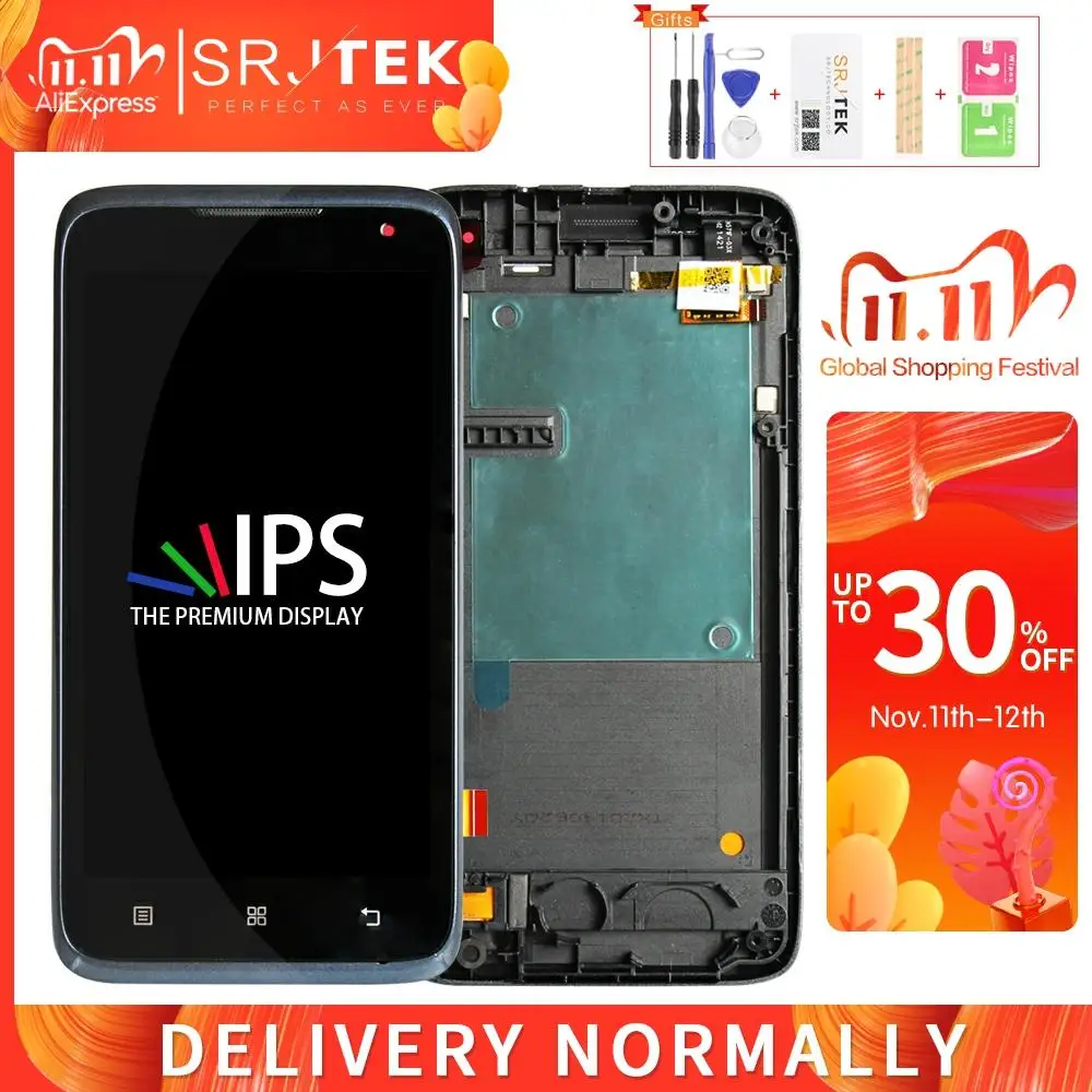 

Srjtek screen for Lenovo A526 Touch Screen Digitizer Sensor Glass For Lenovo A526 Full LCD Display + Touch Screen Assembly