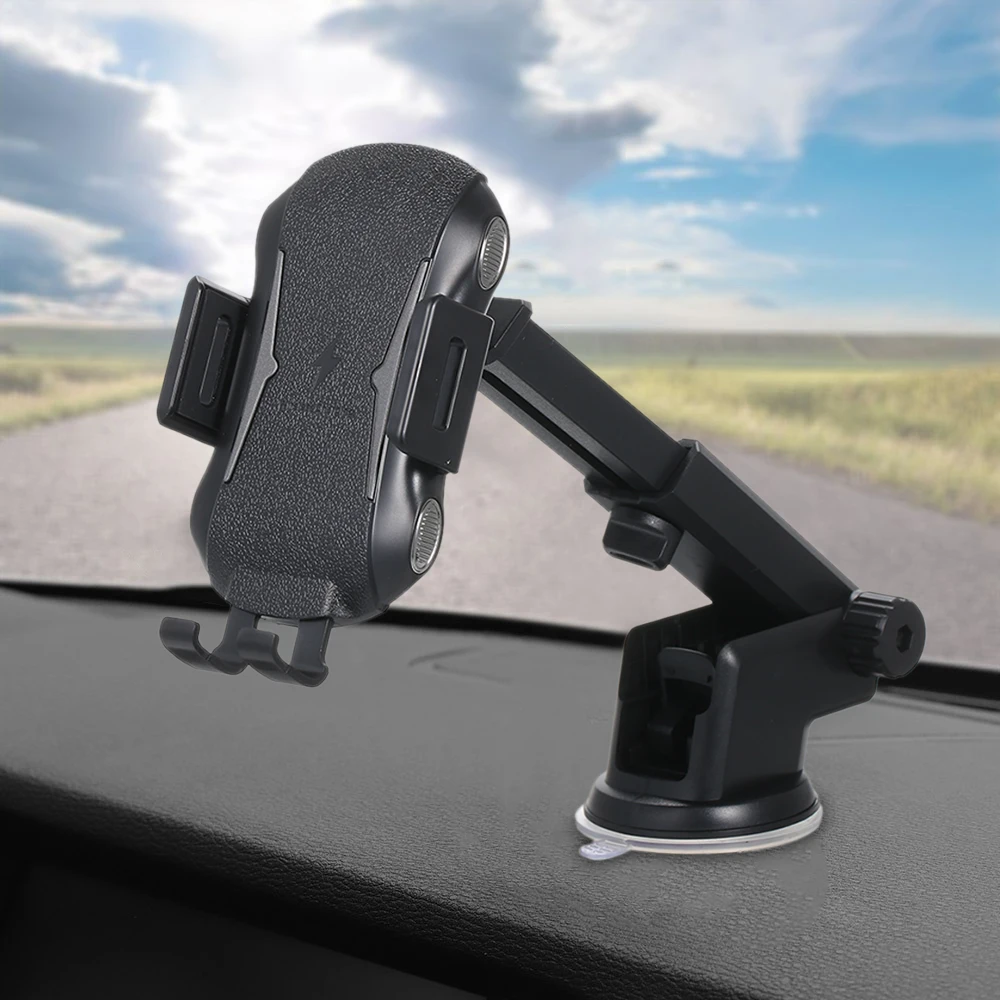 Автомобильное беспроводное зарядное устройство Qi автоматическое зажимное