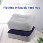 Подушка для ног из ПВХ, надувная портативная подушка для ног, плюшевая подушка, подушка для поездки, офиса, дома, инструмент для расслабления ног