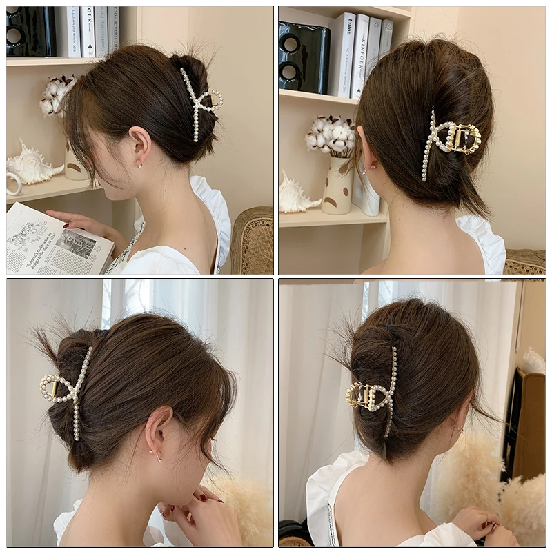 Женские заколки для волос AWAYTR Роскошный аксессуар с жемчугом и кристаллами