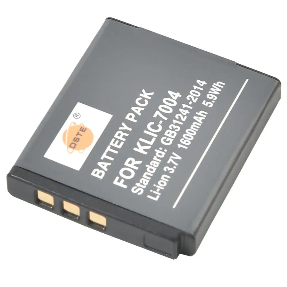 DSTE 2PCS KLIC-7004 Camera Battery with USB Charger for KODAK Q10 M1033 V1073 V1253 | Электроника