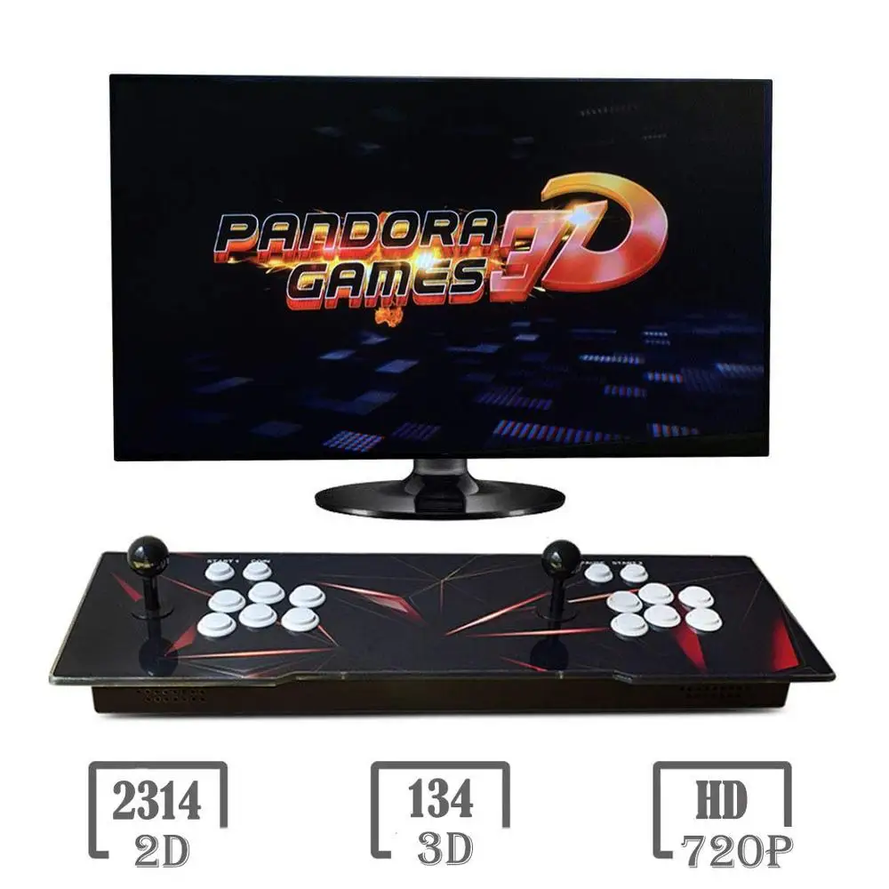 

Yinglucky Pandora box 3d WiFi 8000 в 1 аркадный джойстик консоль аркадная игра устройство двойной HD VGA интерфейс для ТВ ПК