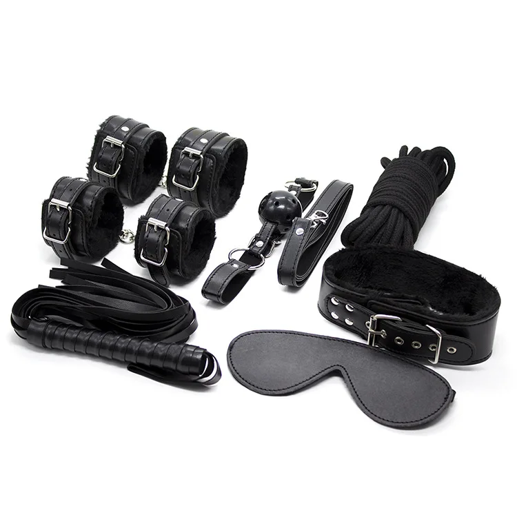 Секс бондаж набор 7 шт./компл. секс товары для взрослых игр игрушки наручники Footcuff
