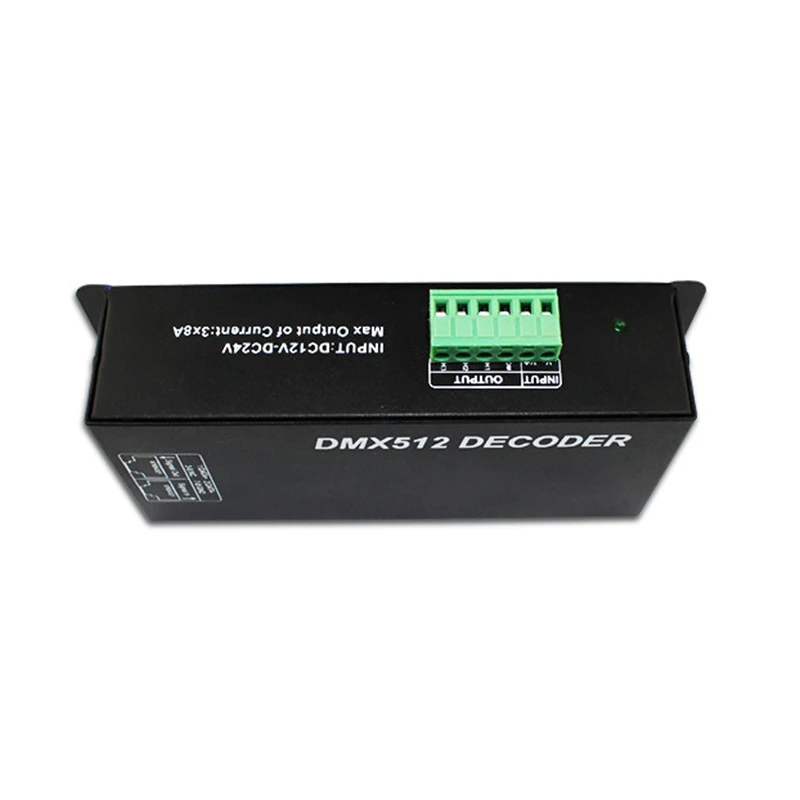 3CH RGBW DMX 512 декодер светодиодный контроллер 3 канала x 4A дисплей светильник DC12