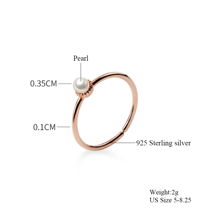 Модное простое Оригинальное элегантное кольцо из стерлингового серебра 925 пробы