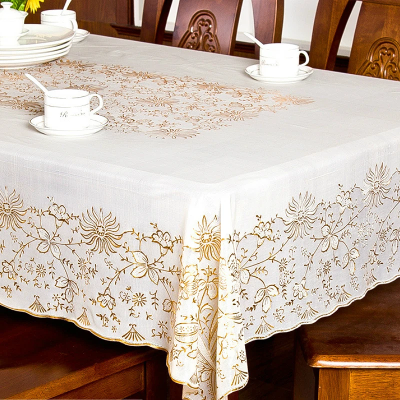Виниловая кружевная скатерть поддельный кружева пластиковое покрытие стола из