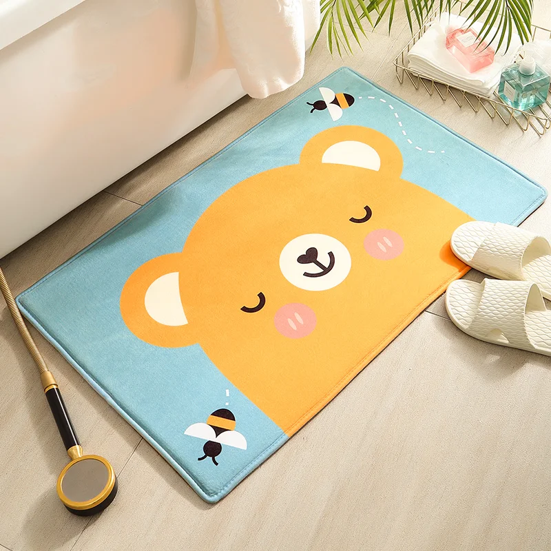 

Foot Mat Home Bathroom Non-Slip Mat Toilet Door Mat Tread Mat Entrance Mats Bathroom Entrance Absorbent Floor Mat