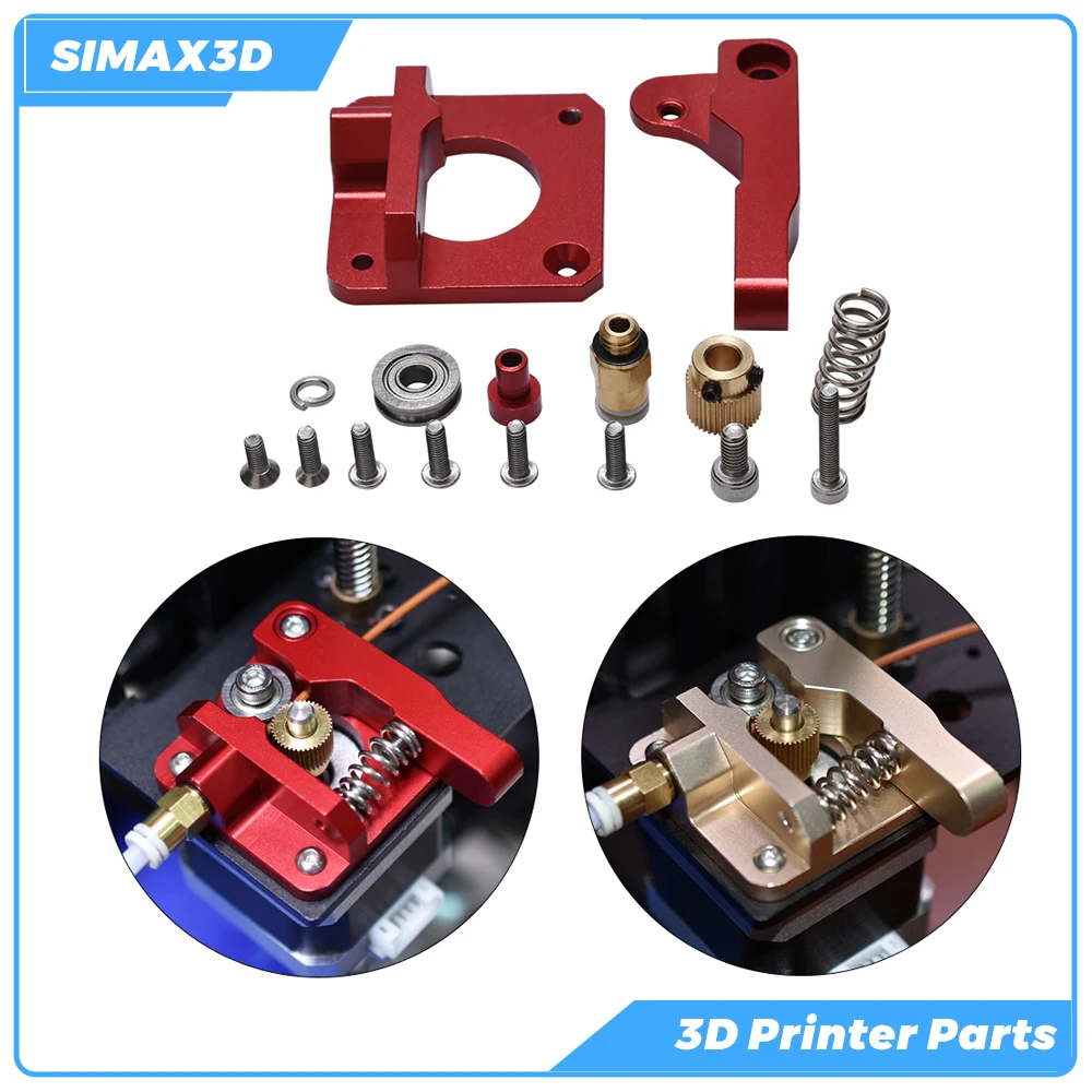 SIMAX3D MK8 CR-10 Extreuder 3D printer part kit Aluminum for ender3 Pro CR-7 CR-8 Block bowden 1.75mm Filament Reprap Extrusion |