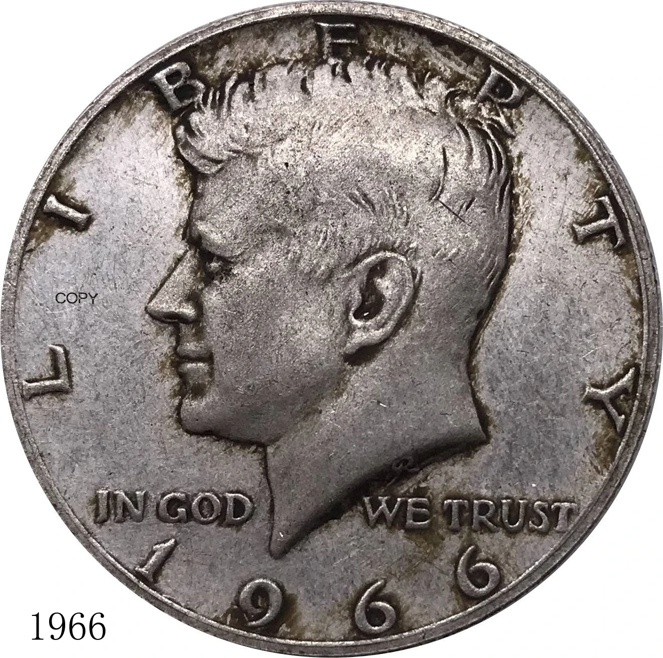 Монета США 1966 американский доллар 1/2 Кеннеди половина доллара литье мельница с