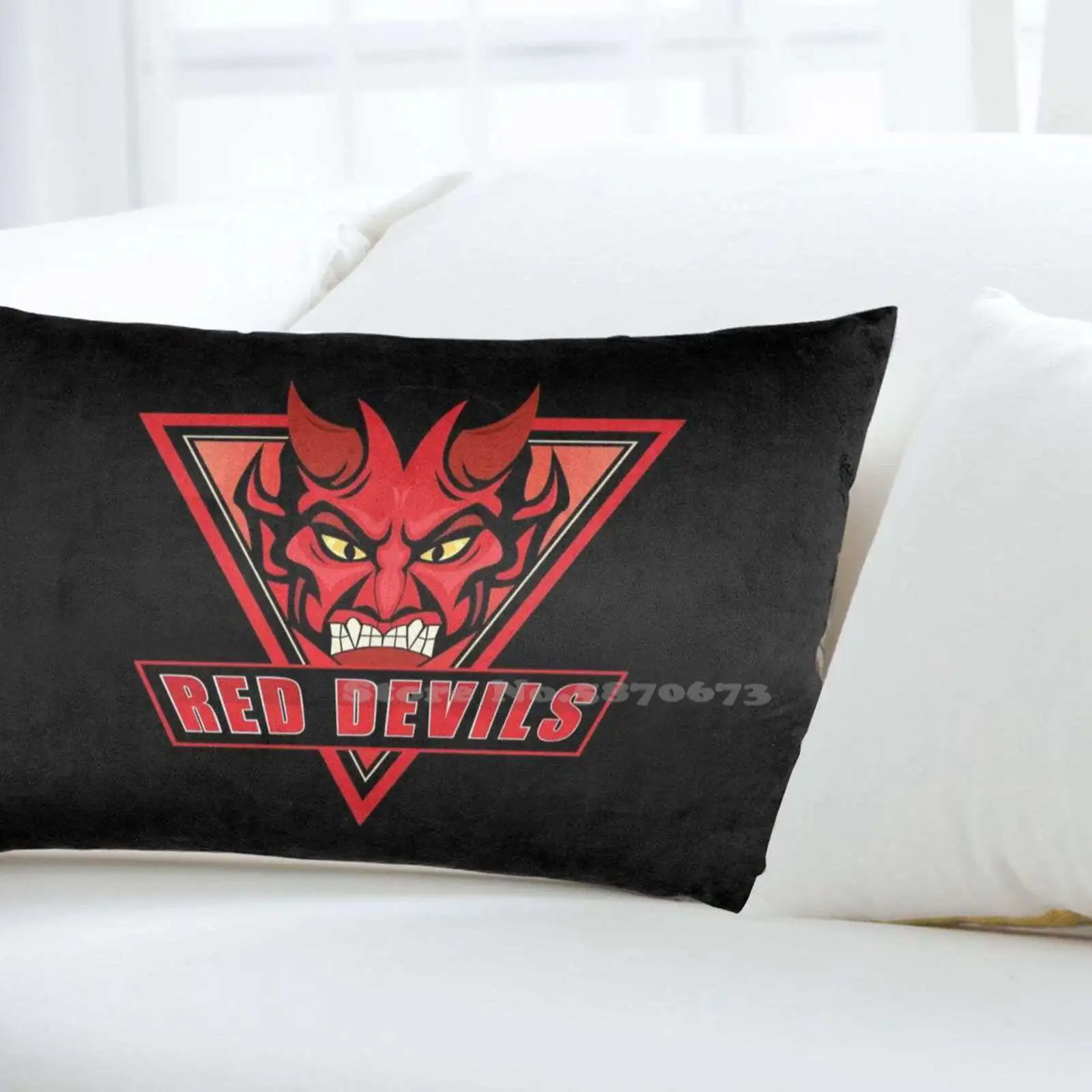 Забавная Милая декоративная наволочка Red Devils-Sal постельное белье с логотипом