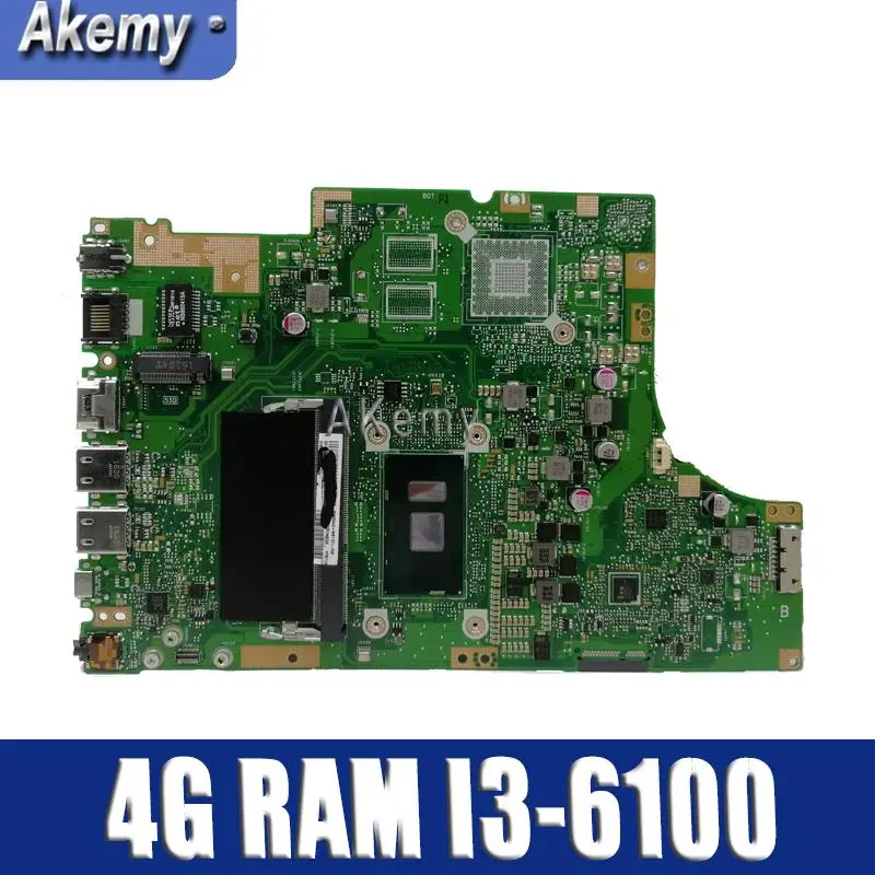 Материнская плата TP501UA с 4G RAM I3 6100 CPU для For Asus TP501U TP501UQ TP501UAM TP501UAK TP501UJ материнская