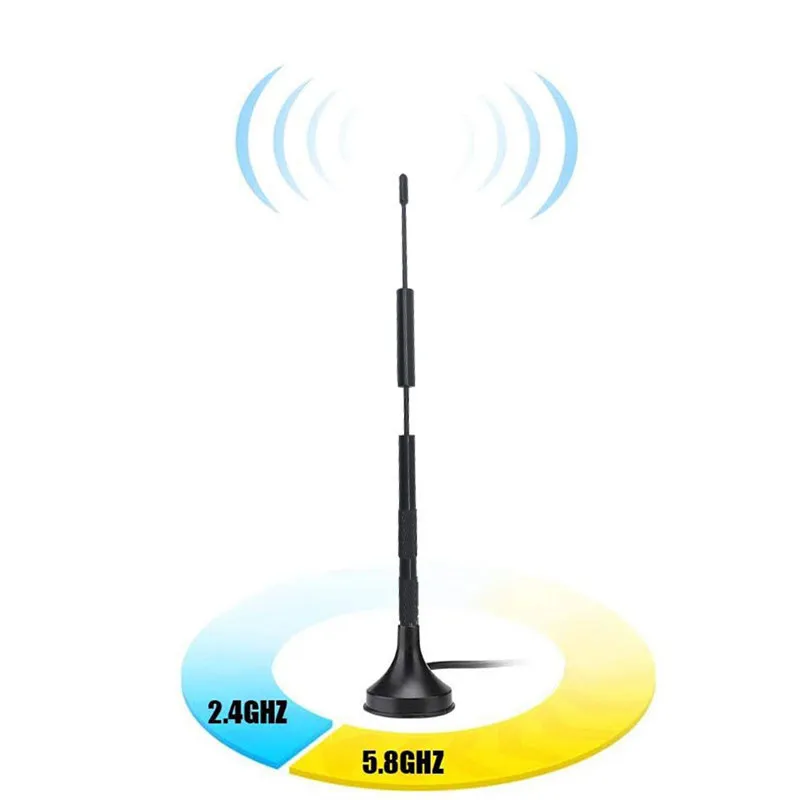2 4G 5 8 ГГц двухдиапазонная антенна 7dBi SMA Штекерная 1 м/3 м RG174 Удлинительный кабель