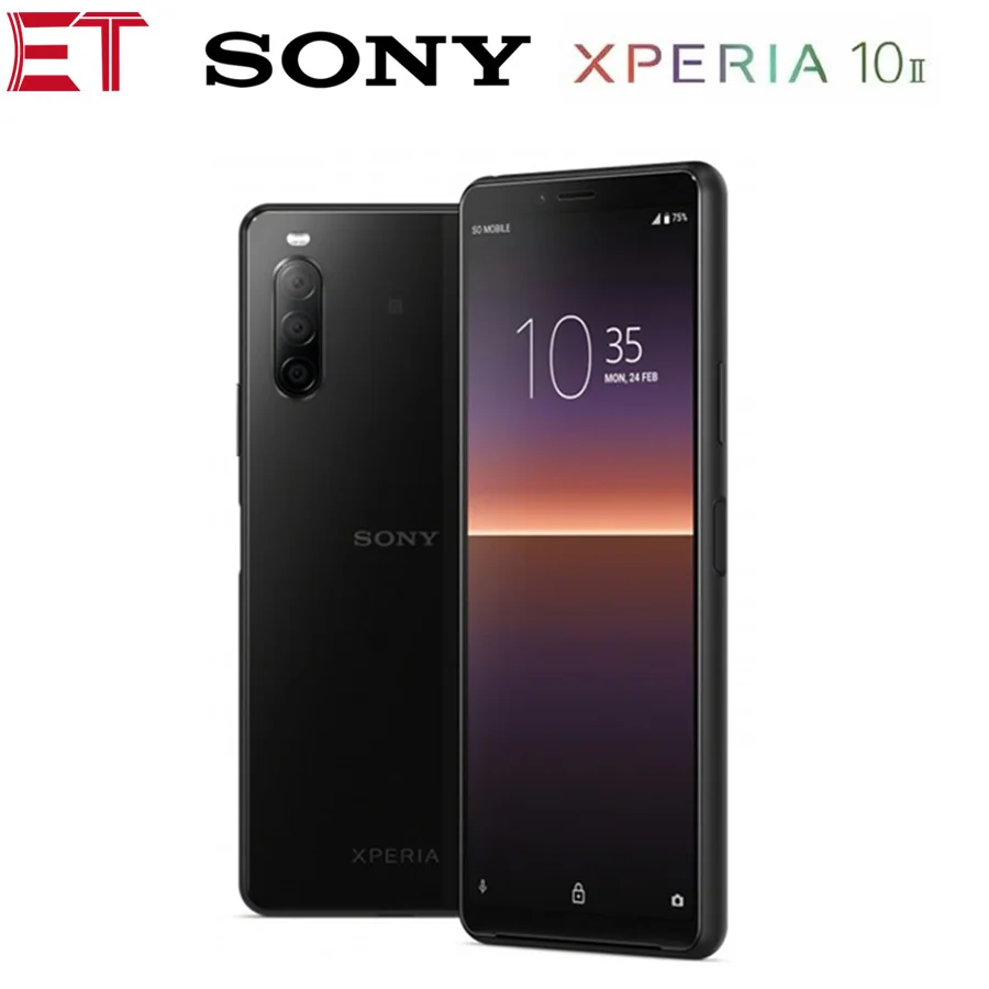 HK версия Новый Sony Xperia 10 II 4G Мобильный телефон 6 0 &quot4 Гб ОЗУ 128 ПЗУ OctaCore IP65/IP68 3600 мАч