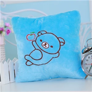 Blue Bear VILEAD светодиодный мигающий PP хлопок мягкая плюшевая игрушка Смайлик Подушка для сна декоративные подушки для дивана - Color: Blue Bear