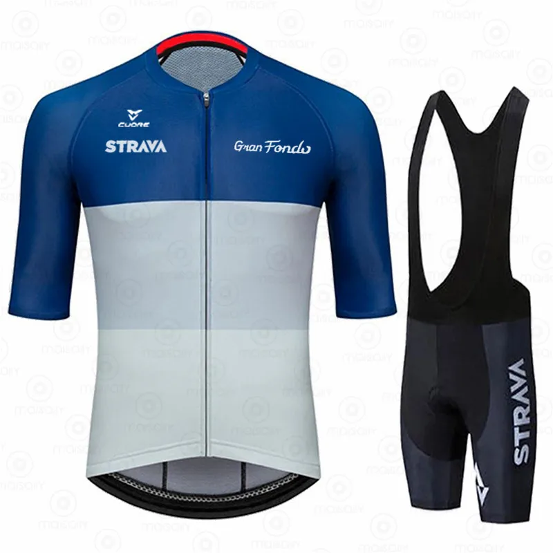 

Cycling Set 2021 Clothing Team Jersey Kit Men Short Sleeve Triathlon MTB Clothes Bike Uniforme Ropa Ciclismo Hombre STRAVA