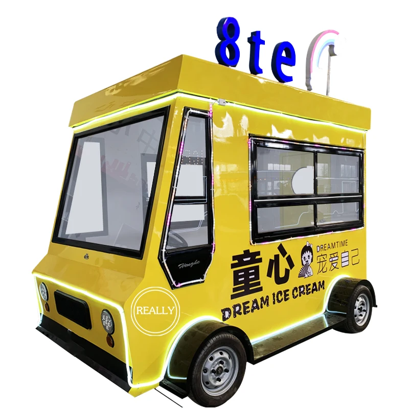

Передвижной фургон для хлебобулочных изделий, тележка для мороженого, трейлер, Подержанный фургон с кухня для продажи