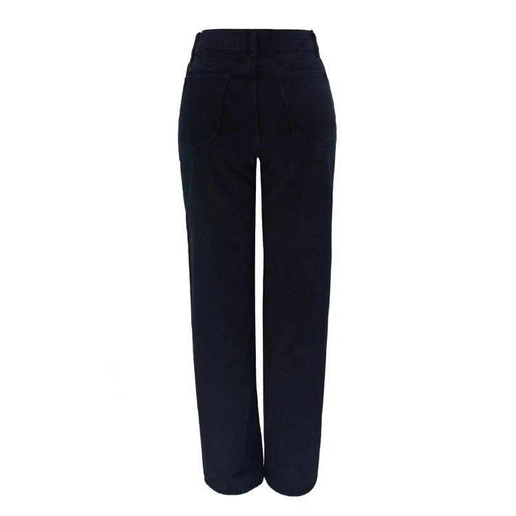 

ZQLZ Ripped Denim Pants Jeans Women 2021 New High Waist Loose Oversize Jean Trousers Female Wide Leg Streetwear Jeans Mujer