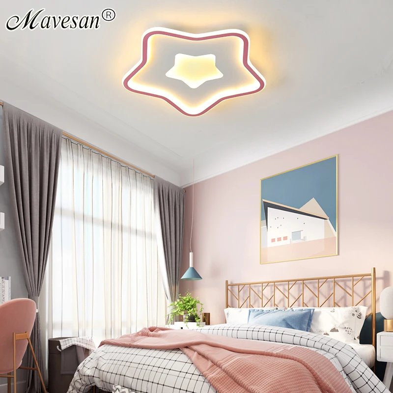 

Новые розовые/синие светодиодные потолочные светильники для комнаты для девочек, спальни, студии, гостиной, детского дома, фойе, прихожей, м...