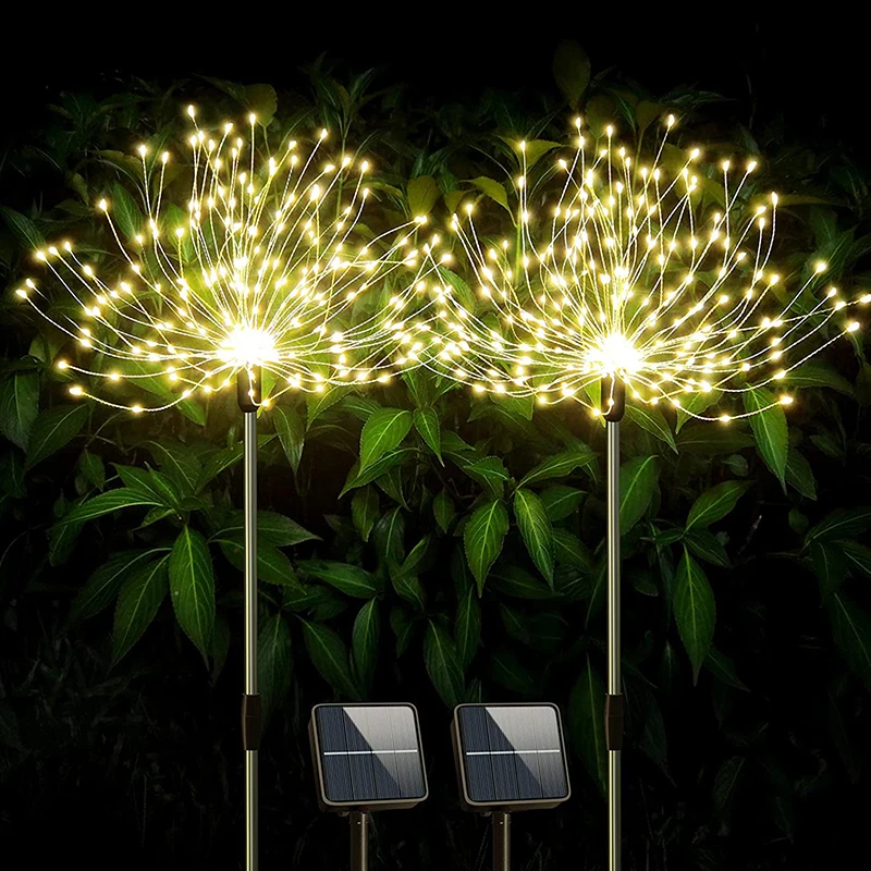 

Solar Lawn Lights Fireworks Lights Outdoor Waterproof Dandelion String Lights Christmas Garden Decoration Lamp LED Fairy Light