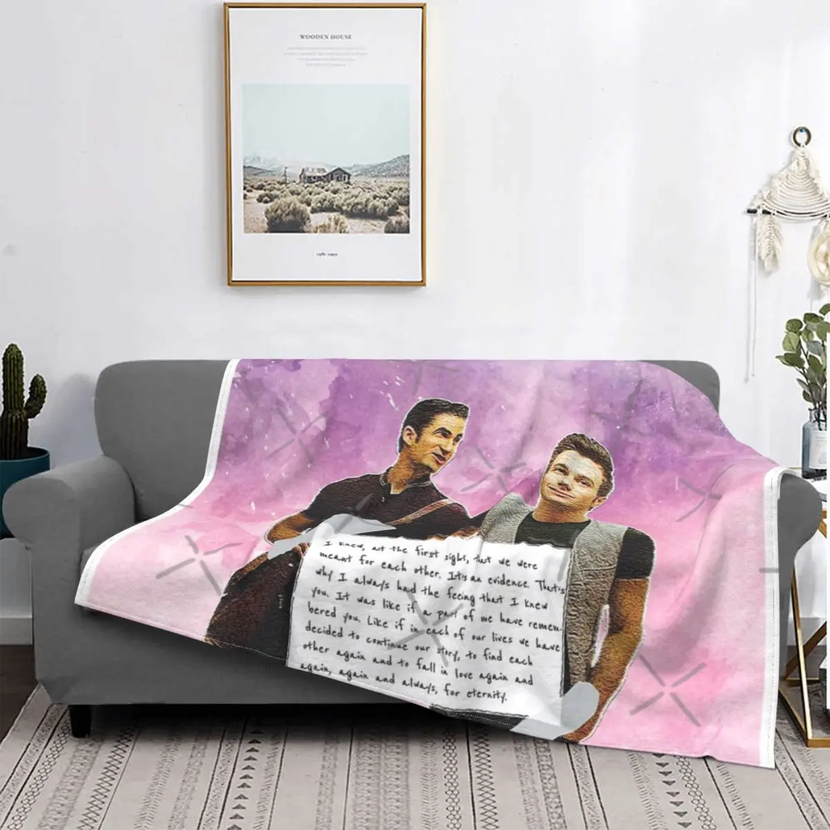 

Шерстяное акварельное одеяло Glee kконе, покрывало на кровать, Клетчатое одеяло s, покрывало с капюшоном, одеяло на кровать