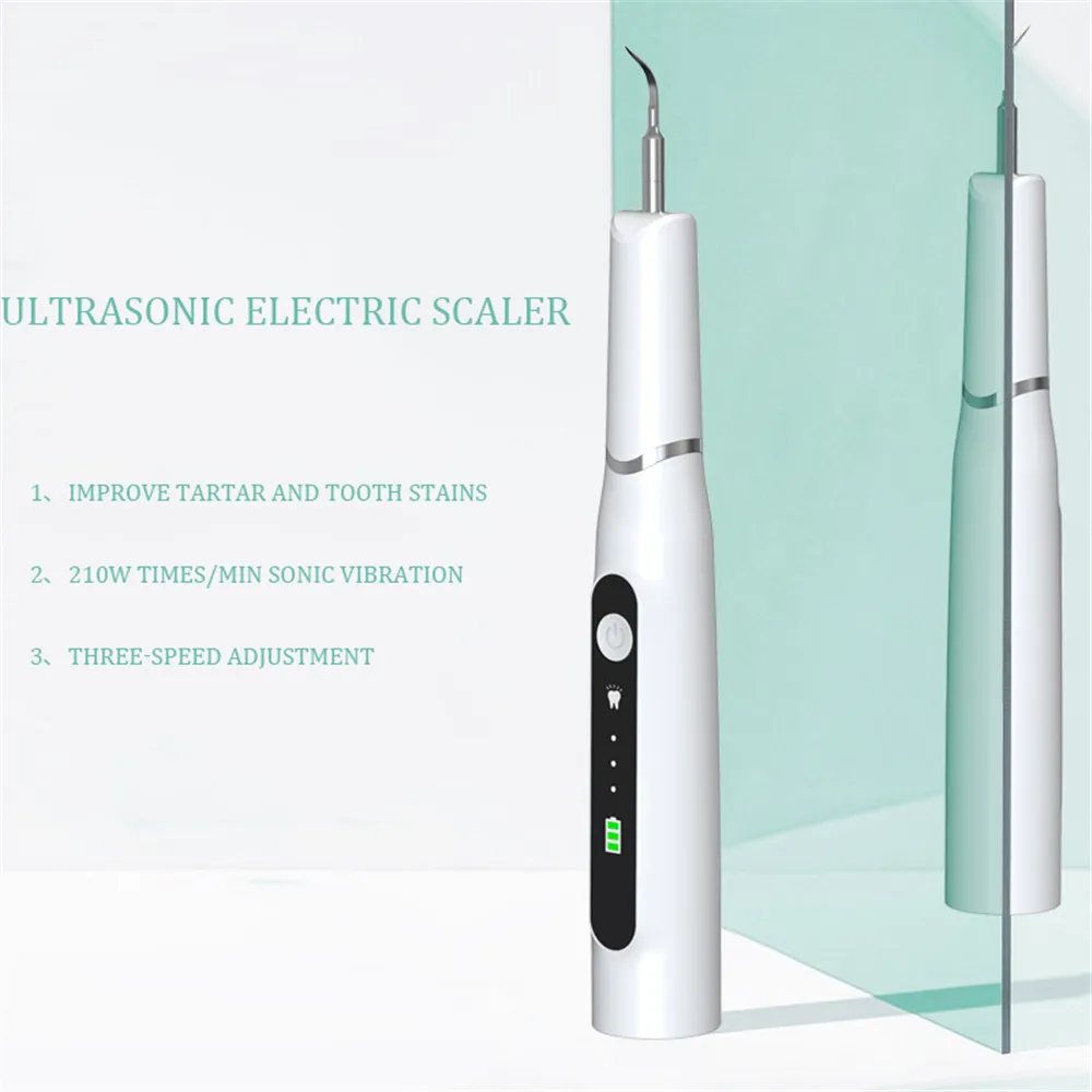

3 Modes Ultrasonic Dental Scaler Portable Electric Sonic Tartar Remover Tool Teeth Health Oral Smoke Stains Tartar Cleaner
